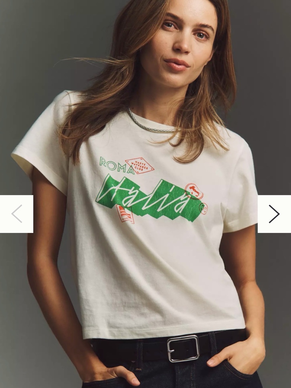 Maeve Evelyn Short-Sleeve Tee Size Small